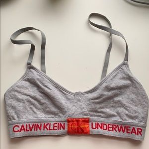 Calvin Klein Unlined Monogram Bralette